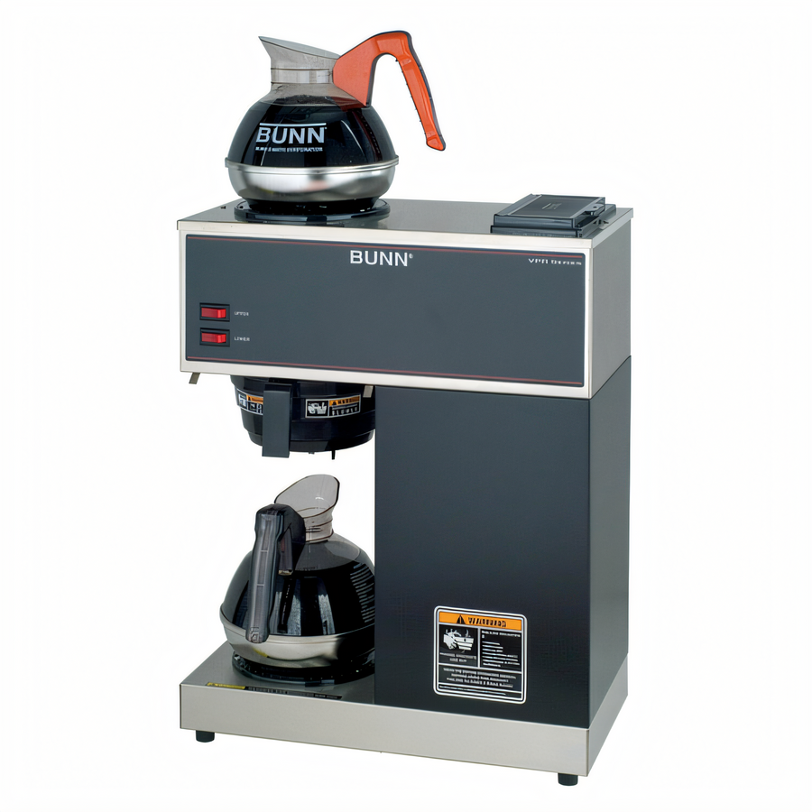 Product image #1 for BUNN VPR Manual Water Fill Pourover Commercial Drip Coffee Brewer with 2 Warmers, 3.8 Gallons Per Hour