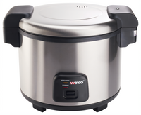Winco RC-S301 Countertop 30-Cup Electric Rice Cooker/Warmer with Hinged Lid