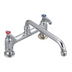 Thumbnail image #1 for OptiFlow Heavy Duty Deck Mount Manual Faucet with 18-Inch Double-Jointed Swing Spout