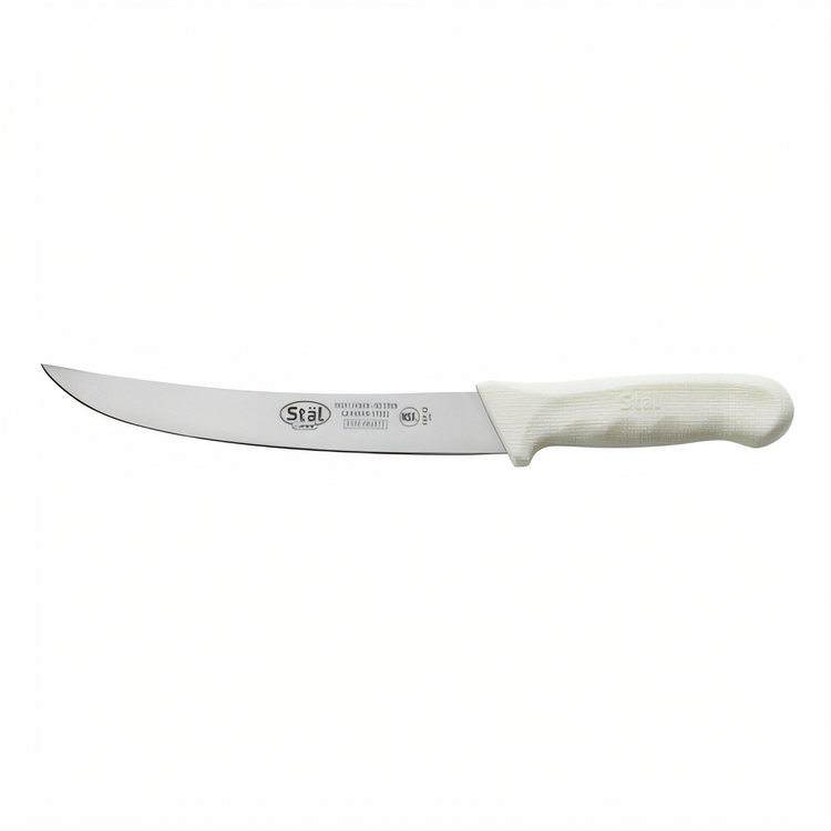 Product image #1 for Winco Stäl 8-Inch Stamped Breaking Knife with White Polypropylene Handle