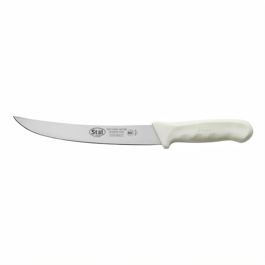 Product image #1 for Winco Stäl 8-Inch Stamped Breaking Knife with White Polypropylene Handle