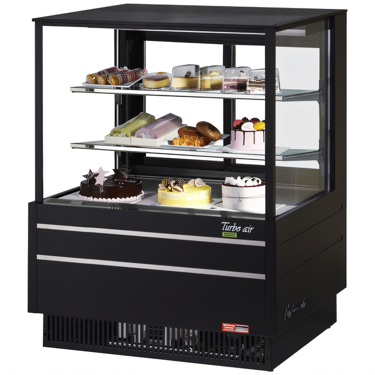 Product image #1 for Turbo Air 36-1/2" Full-Service See-Thru Refrigerated Display Case, 11.8 Cu. Ft., Self-Contained, Straight Glass
