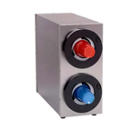 Thumbnail image #1 for Antunes Dial-A-Cup DACS-20 Dual Cabinet-Style Stainless Steel Cup Dispenser, Countertop, for 8 oz. to 64 oz. Cups