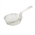 Thumbnail image #1 for 10-Inch Round Coarse Mesh Culinary Fryer Basket, Nickel Plated Steel