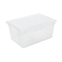 Rubbermaid Commercial Clear Polycarbonate Food/Tote Box with Date Control Panel, 16-5/8 Gallon