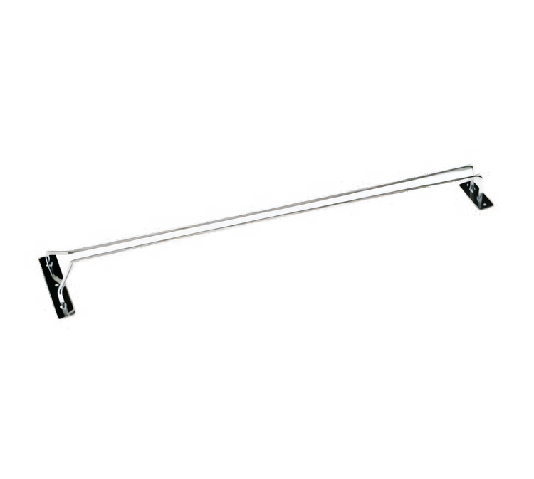 Product image #1 for 16-Inch Bright Chrome Ceiling-Mounted Glass Hanging Rack