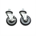 Thumbnail image #1 for Advance Tabco Special Value Series 5-Inch Poly Swivel Stem Casters for Wire Shelving, Set of 4, 2 with Brakes