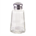 Thumbnail image #1 for Winco 2 oz. Paneled Glass Salt and Pepper Shaker with 18/0 Stainless Steel Mushroom Top