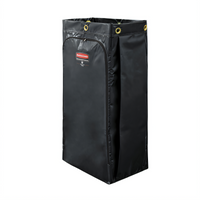 Rubbermaid Commercial Products 34 Gallon Black Vinyl Replacement Janitorial Cart Bag
