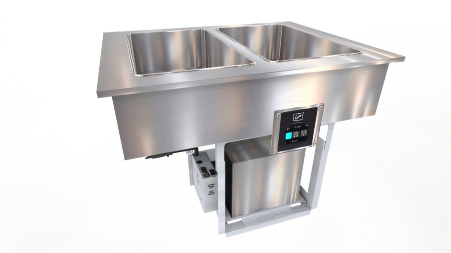 Product image #1 for Duke FCP2-SB 2-Section Drop-In Flush Mount Cold Pan Unit with R290 Refrigeration