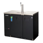 Thumbnail image #1 for Everest Refrigeration EBDS2-BB-24 Back Bar and Direct Draw Keg Refrigerator Combo, 49-Inch, Black, 1 Half-Barrel Keg