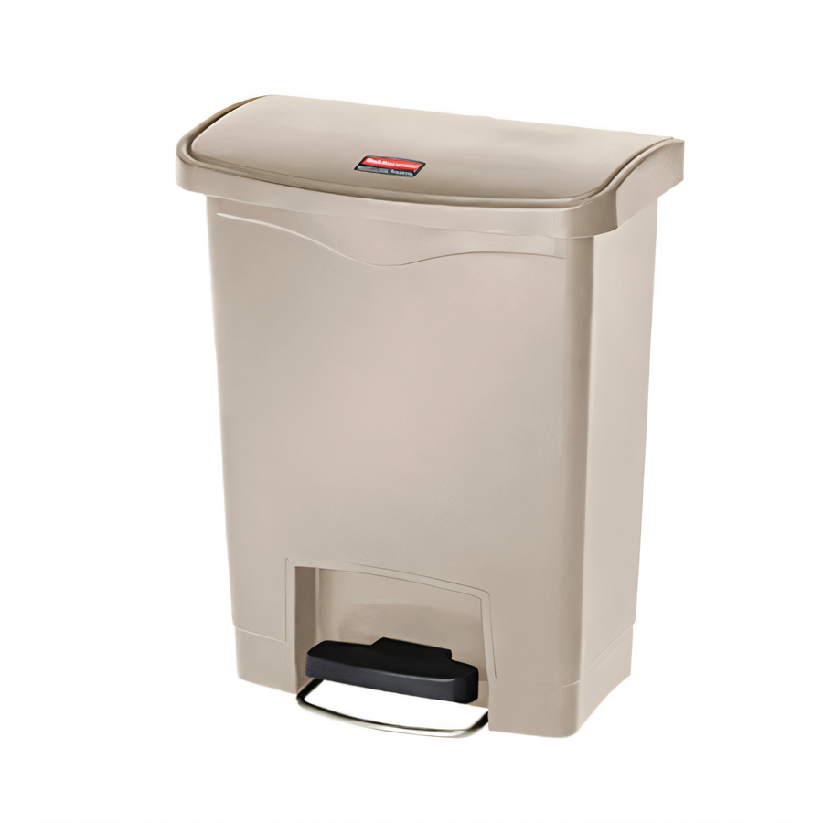 Product image #1 for Slim Jim 8 Gallon Beige Resin Front Step-On Utility Container