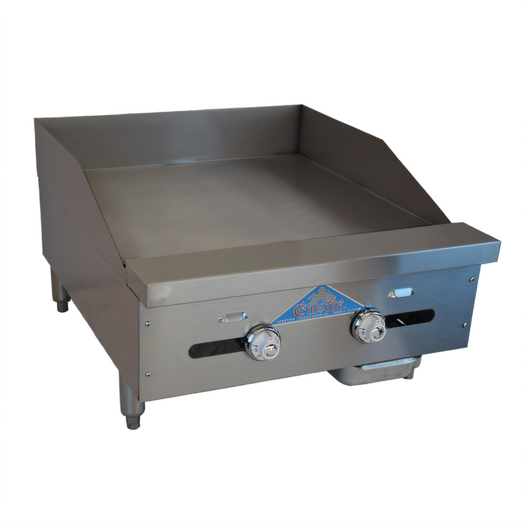 Product image #1 for Comstock-Castle FHP24-24T Countertop Gas Griddle with Thermostatic Controls, 24-Inch x 21-Inch Polished Steel Plate