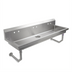 Thumbnail image #1 for John Boos 5-Station Wall-Mount Multi-Station Hand Wash Sink, 100 Inch, Stainless Steel