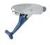 Thumbnail image #1 for Wall-Mount Push-Back Glass Filler Faucet with Blue Self-Closing Arm and 3/8 Inch NPT Male Inlet