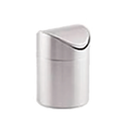 Thumbnail image #1 for American Metalcraft TIM1 Round Swing Waste Bin, Brushed Stainless Steel, 4-3/4-Inch Diameter x 6-5/8-Inch High Case of 24
