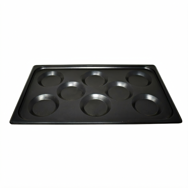 Product image #1 for Omcan GN 1/1 Multi-Baker Pan, 12 x 20 Inch, 8 Molds, Non-Stick Aluminum