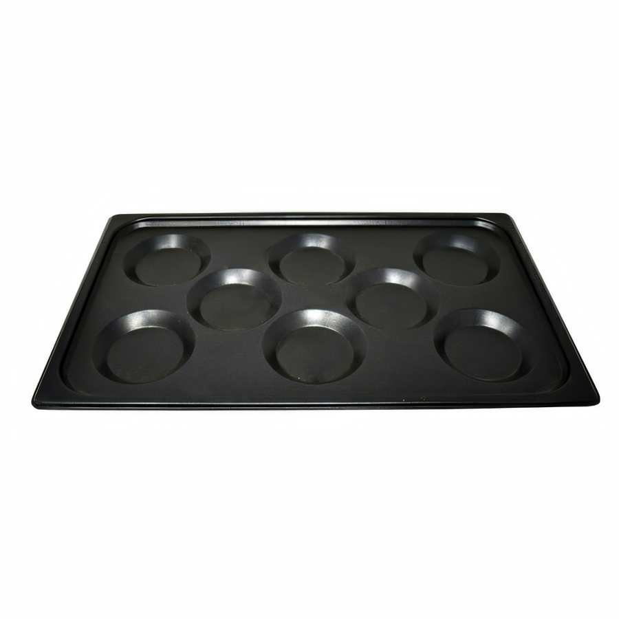 Product image #1 for Omcan GN 1/1 Multi-Baker Pan, 12 x 20 Inch, 8 Molds, Non-Stick Aluminum