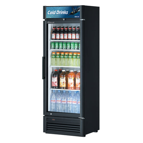 Product image #2 for Turbo Air Super Deluxe 1-Section Glass Door Refrigerated Merchandiser, 14.43 Cu. Ft., Bottom-Mount, Self-Contained