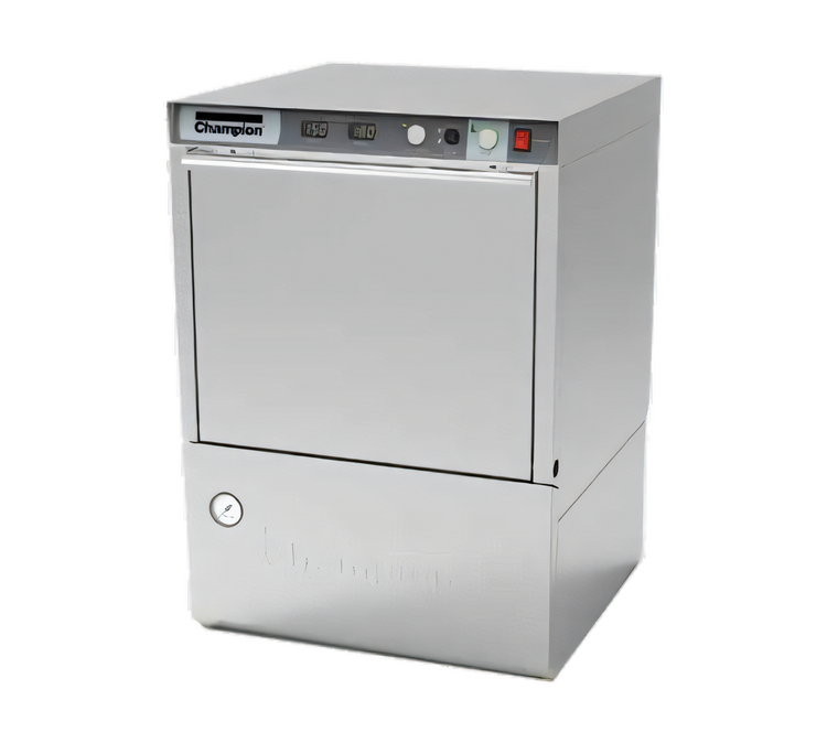 Product image #1 for Champion UH230B Undercounter High-Temperature Dishwasher with Built-In Booster, 20" x 20" Racks
