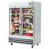 Thumbnail image #1 for KoolMore Two-Section Reach-In Glass Door Freezer, 47 Cu. Ft., Bottom-Mount Self-Contained, Stainless Steel