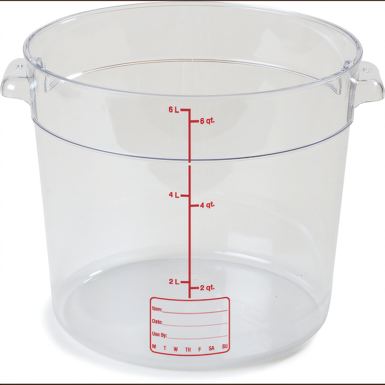 Product image #1 for StorPlus™ 6 Qt Clear Round Polycarbonate Food Storage Container