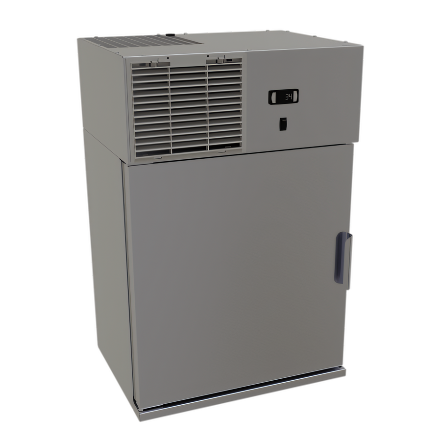 Product image #1 for Glastender 24-Inch Wall-Mount Refrigerator with Left-Hinged Stainless Steel Door, 3.9 Cu. Ft.