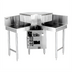 Thumbnail image #1 for Glastender GT-18+2-IC Inside Corner Pass-Thru Glasswasher Station with Dual Drain Tables