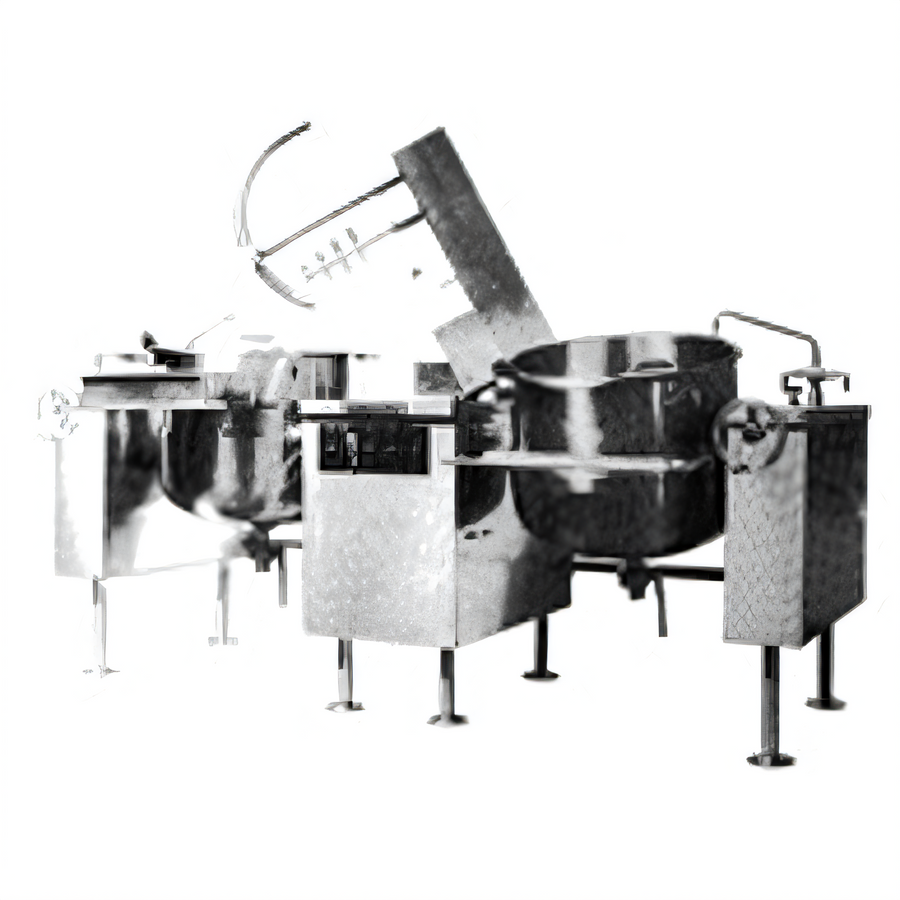 Product image #1 for Crown DLTM-80-2 Twin 80 Gallon Direct Steam Tilting Mixer Kettle