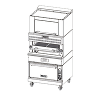 Vulcan V Series Heavy Duty 36-Inch Gas Upright Broiler with Convection Oven Base