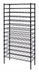 Thumbnail image #1 for Quantum Wire Cradle Wine Rack Shelving Unit, 48W x 14D x 86H, 204-Bottle Capacity, Black Epoxy Antimicrobial Finish