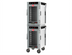 Thumbnail image #1 for Metro HotBlox Narrow 16-Pan Dual-Cavity Pass-Thru Mobile Insulated Holding Cabinet, Digital Touchscreen, Clear Front/Solid Rear Doors