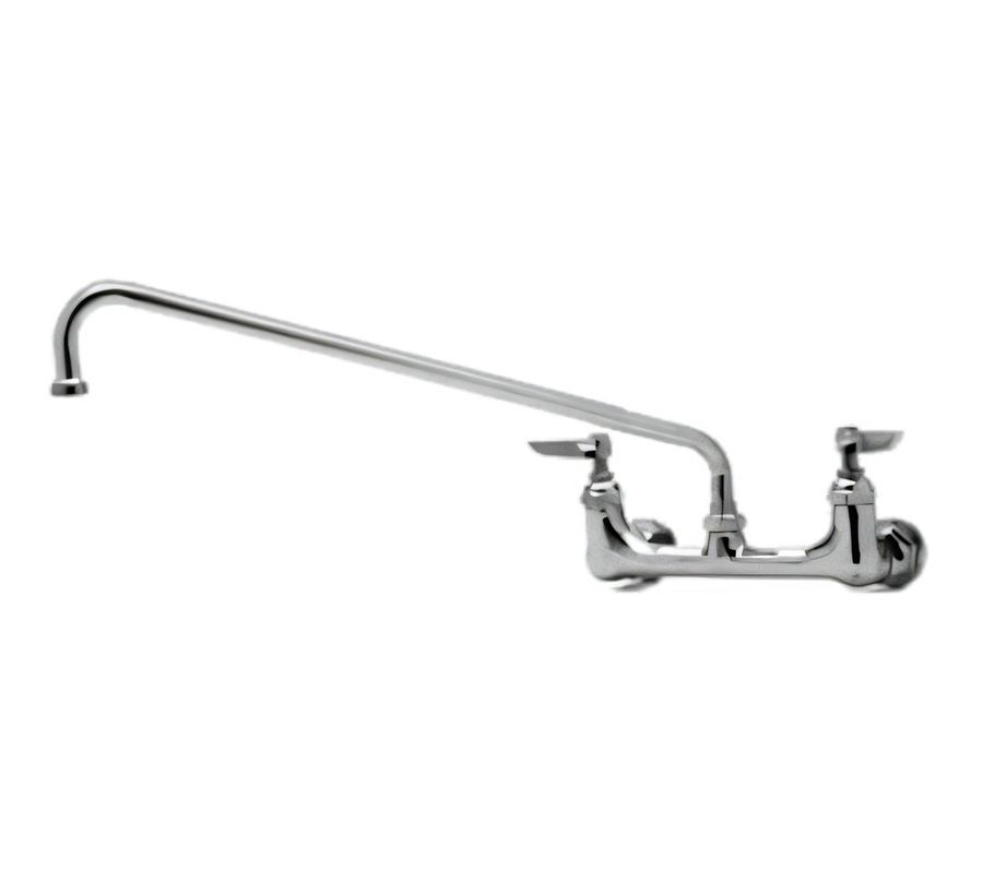 Product image #1 for Wall-Mounted Sink Mixing Faucet with Swivel Outlet, 8-Inch Adjustable Centers, Without Nozzle