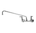 Thumbnail image #1 for Wall-Mounted Sink Mixing Faucet with Swivel Outlet, 8-Inch Adjustable Centers, Without Nozzle