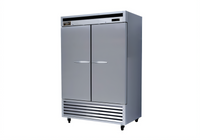 Kool-It Signature KBSF-2 Two-Section Reach-In Freezer, 42.3 Cu. Ft., Bottom-Mount, Solid Stainless Steel Doors