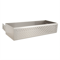 BK Resources Wall- or Pot-Rack Mounted Condiment/Spice Rack, 18-1/2 x 6-7/8 x 3-7/8 Inches, T304 Stainless Steel