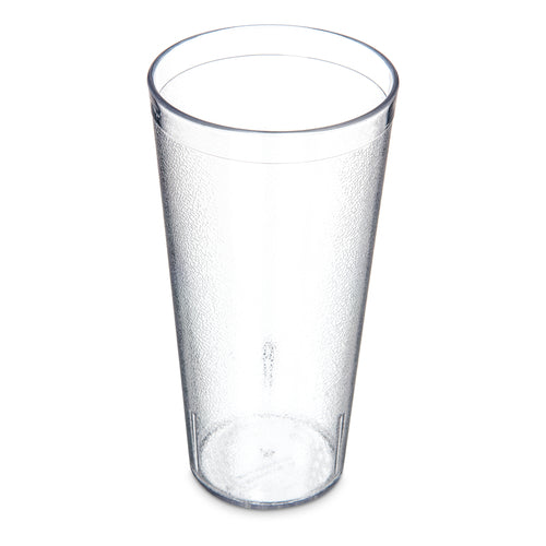 Product image #1 for Carlisle 24 oz Clear SAN Stackable Plastic Tumbler with Textured Exterior