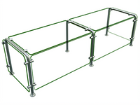 Hatco Flav-R-Shield ED20 Full-Service Single-Sided Food Shield, 60W x 18D x 18H