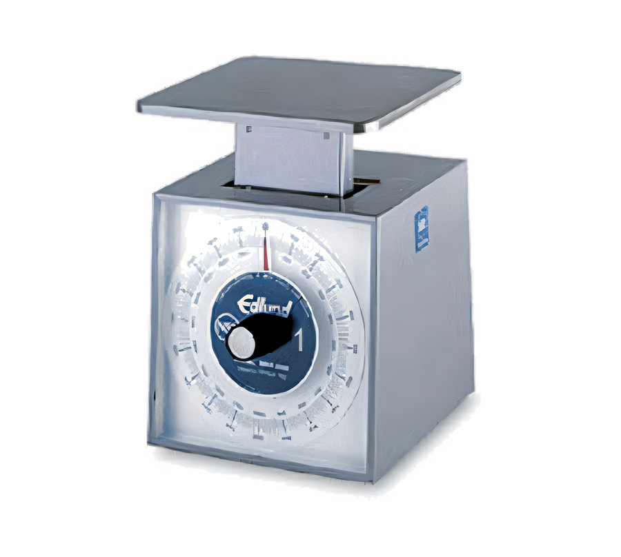 Product image #1 for Edlund MSR-10000 Dishwasher-Safe Metric Dial Portion Scale, 10 kg x 50 g, Stainless Steel Countertop