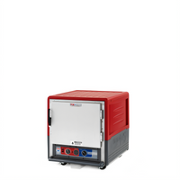 Metro C5 3 Series Mobile Under Counter Moisture Heated Holding & Proofing Cabinet with Red Insulation Armour, Solid Door
