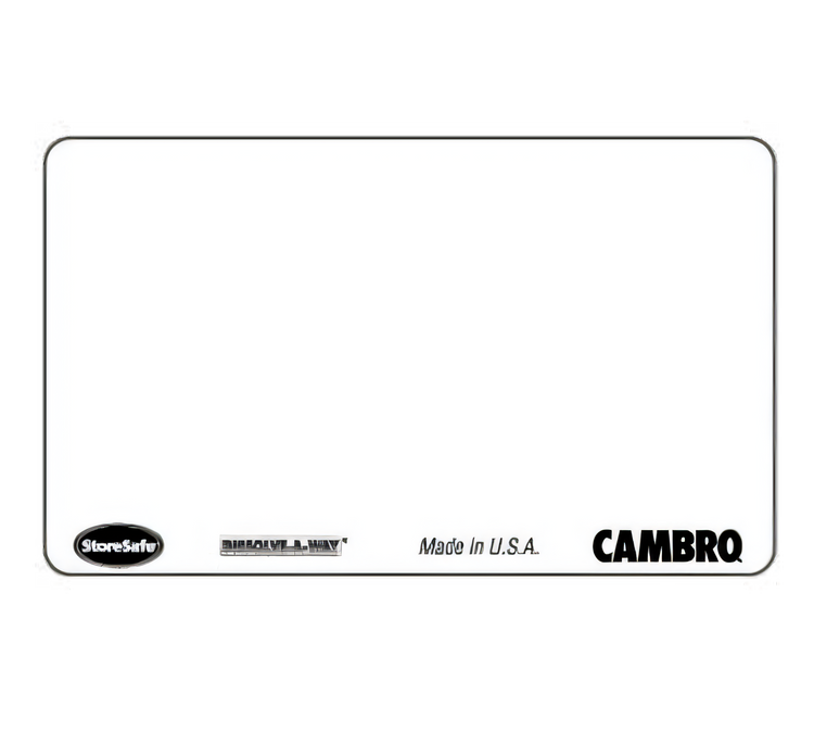 Product image #1 for Cambro StoreSafe® Dissolvable Food Rotation Label Sheets, 1" x 2-1/2", White, Laser Sheet