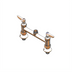 Thumbnail image #1 for T&S Brass B-0220-EELN 8-Inch Deck Mount Manual Mixing Faucet, Less Nozzle, Lever Handles