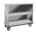 Thumbnail image #1 for FWE Super Duty Enclosed Queen Mary Utility Cart, 3 Shelves, 62-Inch Wide, Stainless Steel, 1600 lb. Capacity