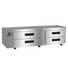 Thumbnail image #1 for Hoshizaki Steelheart Two-Section Refrigerated Equipment Stand with 4 Drawers, 85 Inches Wide