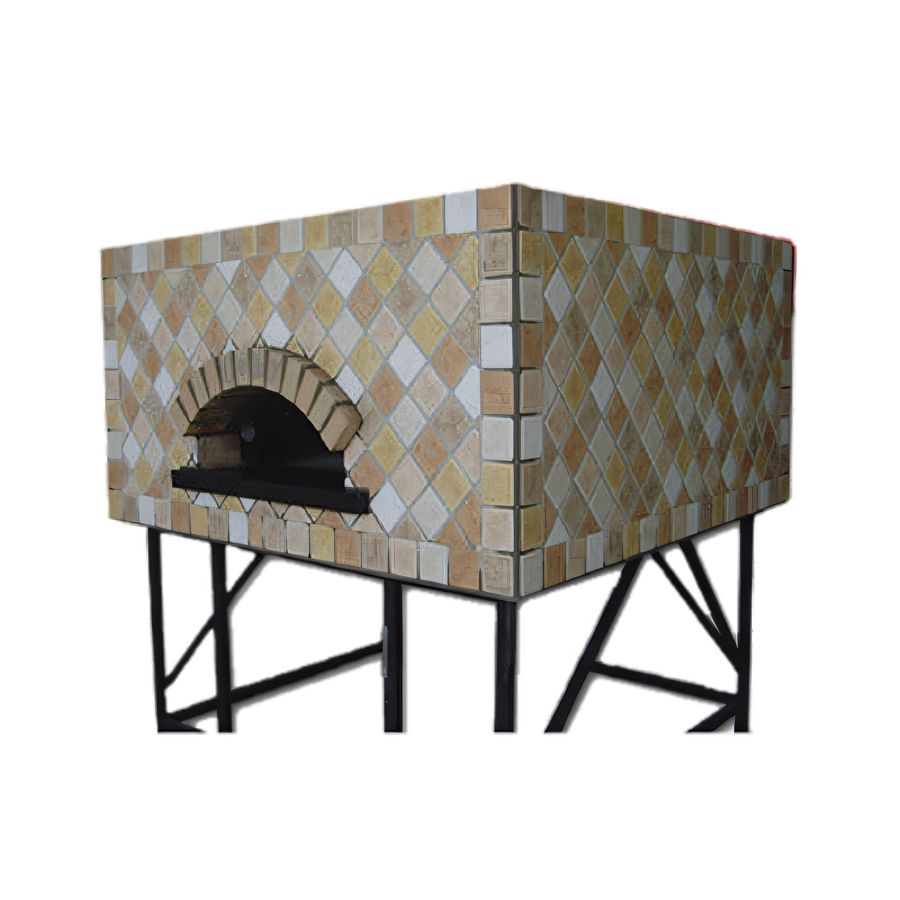 Product image #1 for Univex Stone Hearth Square Gas Pizza Dome Oven with Stand, 47-1/4 Inch Chamber