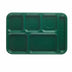Thumbnail image #1 for Cambro Budget Full Portion 6-Compartment Rectangular School Tray, 10 x 14-1/2 Inches, Sherwood Green