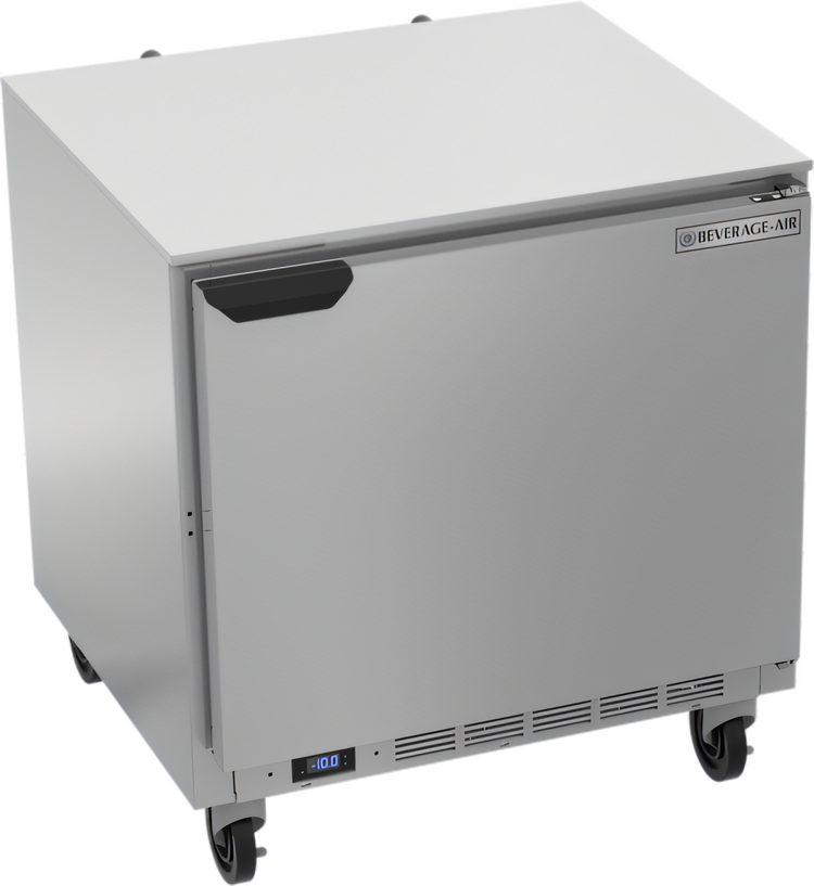 Product image #1 for Beverage-Air 32-Inch One-Section Undercounter Freezer with Solid Door, 7.2 Cu. Ft.