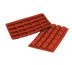 Thumbnail image #1 for Silikomart SF060 Red Silicone Nougat Mold, 20 Cavities