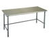 Thumbnail image #1 for Eagle Deluxe Series 132-Inch x 30-Inch 304 Stainless Steel Flat Top Work Table with Galvanized Tubular Base