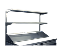 Continental Refrigerator Double Pass-Through Stainless Steel Overshelf for 32-Inch Worktop and Sandwich Units